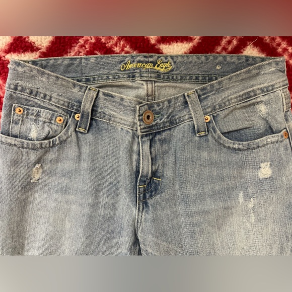 Vintage American Eagle- light wash *Hipster Skinny Flare Jeans in women’s size 8 - Picture 5 of 12
